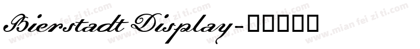 Bierstadt Display字体转换